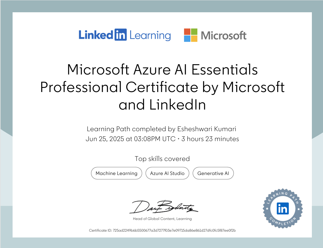 Microsoft Azure AI Essentials